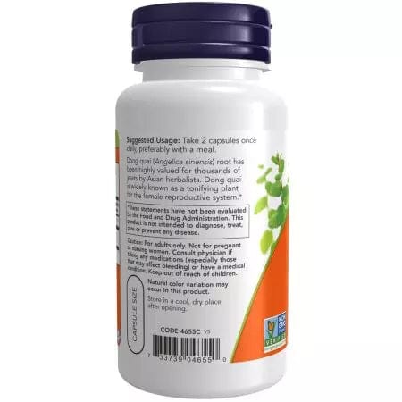 Now Foods Dong Quai 520 mg 100 Veg Capsules