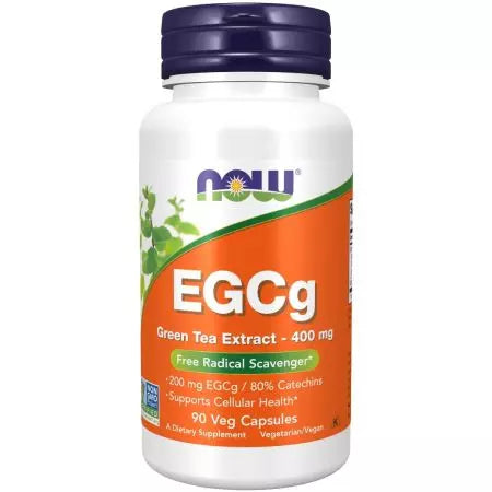 Nyní potraviny EGCG Extrakt ze zeleného čaje 400 mg 90 VEG tobolek