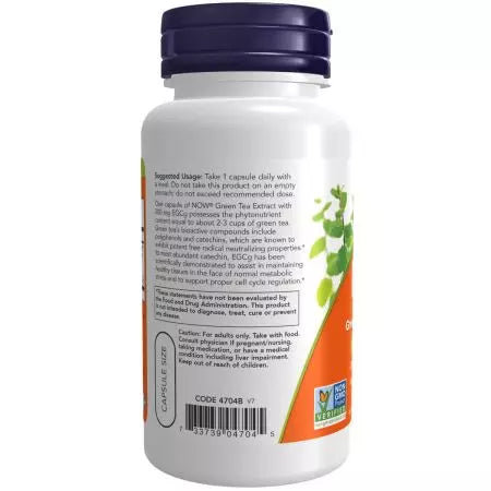 Maintenant, aliments EGCG Green Tea Extrait 400 mg 90 VEGE CAPSULES