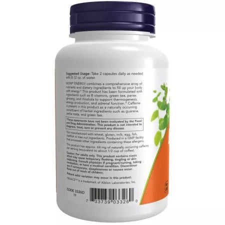 Nu Foods Energy Dietary Supplement 90 capsules