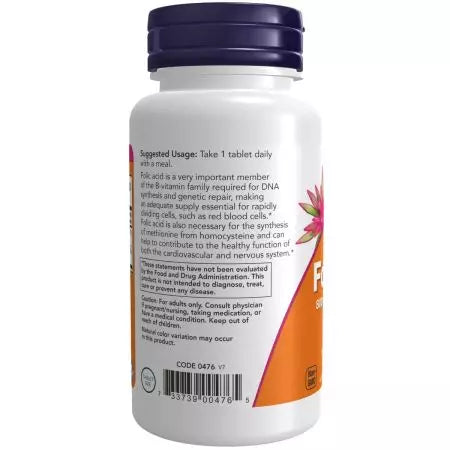 Τώρα Foods Folic Acid 800 MCG + B12 25 MCG 250 Tablets