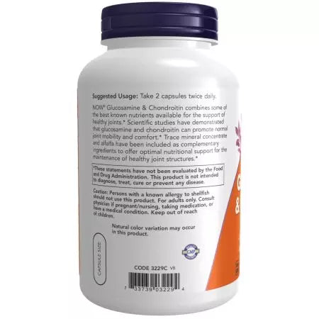 Maintenant les aliments glucosamine et chondroïtine 240 capsules