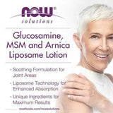 Now Foods Gluco-samine, MSM & Arnica Liposome Lotion 8oz