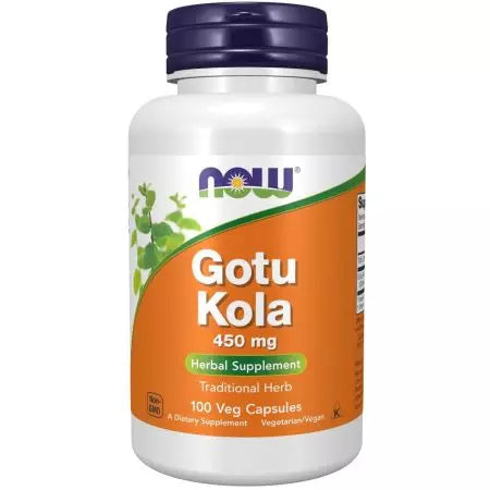 Nu fødevarer gotu kola 450 mg 100 veg -kapsler