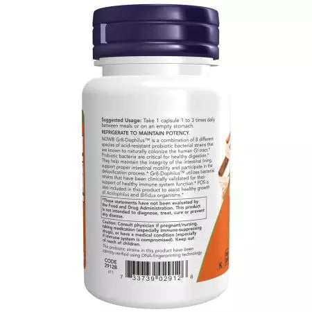 Maintenant aliments gr8dophilus 60 veg capsules