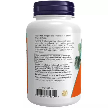 Now Foods GTF Chromium 200 mcg 250 compresse