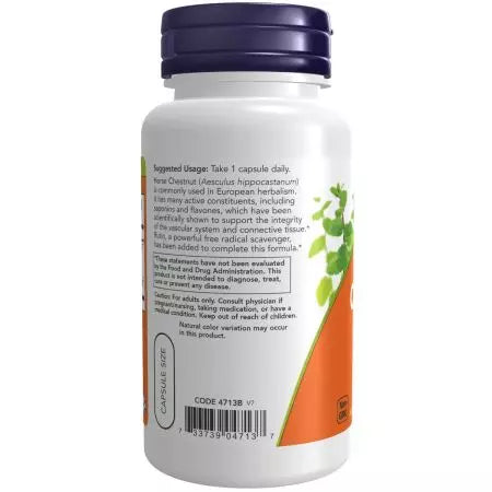 Nu fødevarer hestekastanje 300 mg 90 veg -kapsler