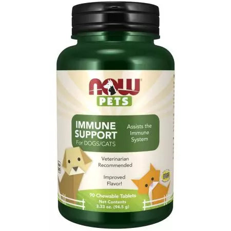 Now Foods Immune Support for Cats & Dogs 90 Chewable Tablets