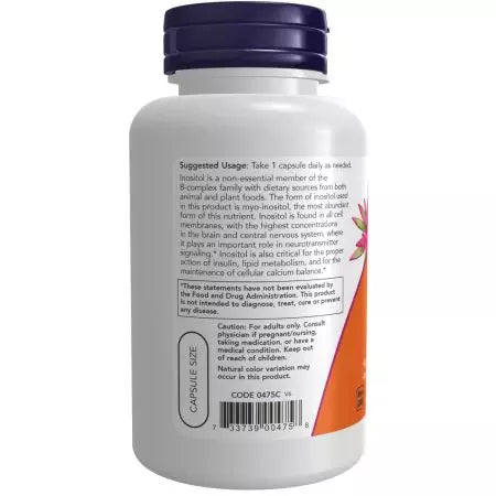 Jetzt Foods Inositol 500 mg 100 Gemüsekapseln