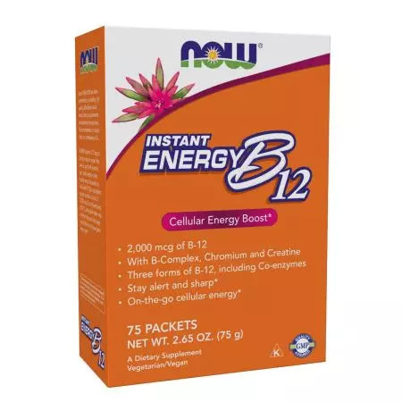 Nyní potraviny Instant Energy B12 2 000 mcg 75 paketů