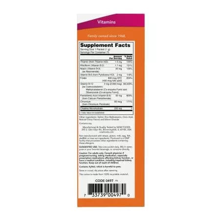 Now Foods Instant Energy B12 2,000 mcg 75 Packets