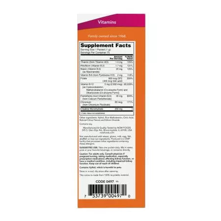 Jetzt Lebensmittel sofortige Energie B12 2.000 mcg 75 Pakete