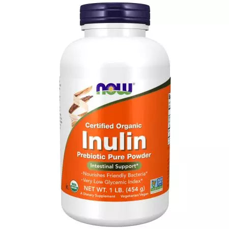 Maintenant aliments inulin prébiotique pure poudre 1 lb