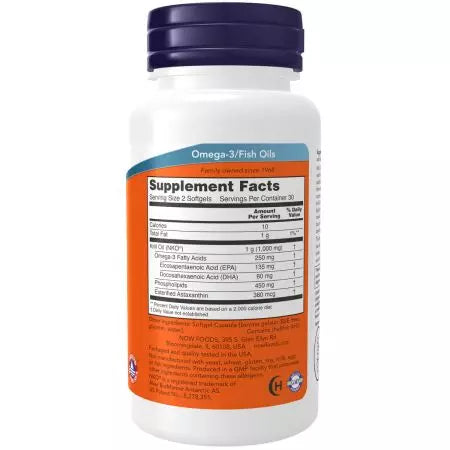 Maintenant aliments huile de krill 500 mg 60 softgels