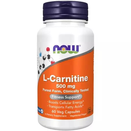 Nyní potraviny Lcarnitine 500 mg 60 VEG tobolek