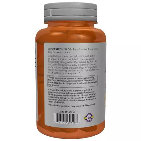 Teraz żywność Lcitrullina 1200 mg 120 tabletek