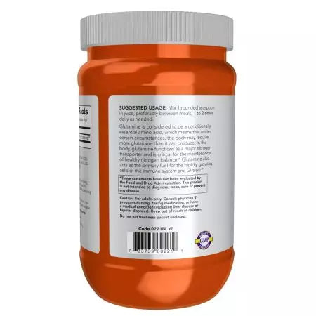 Now Foods LGlutamine Powder 1 lbs (454 g)