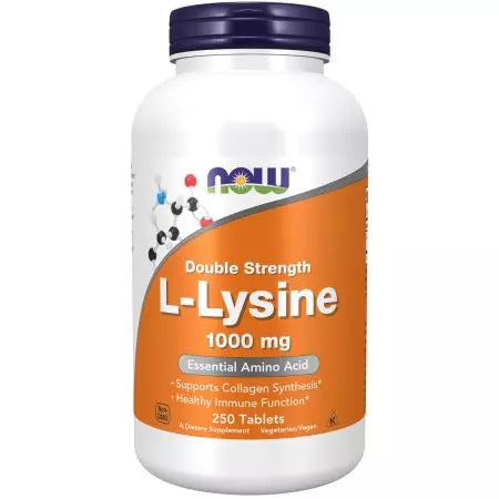 Τώρα τα τρόφιμα llysine 1000 mg 250 δισκία