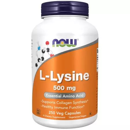 Ahora Foods Llysine 500mg 250 Cápsulas de verduras