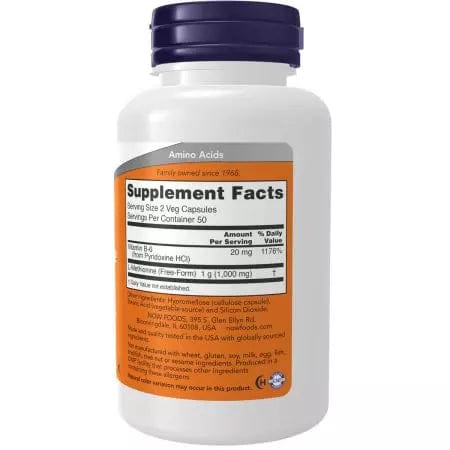 Now Foods LMETHIONINE 500mg 100 CAPS