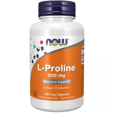 Ahora Foods Lproline 500 mg 120 Cápsulas de vegetales