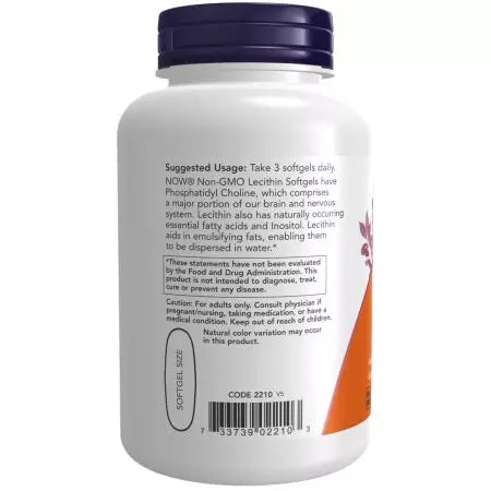 Nu fødevarer lecithin 1.200 mg 100 softgels