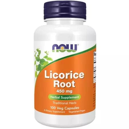 Now Foods Licorice Root 450 mg 100 Veg Capsules