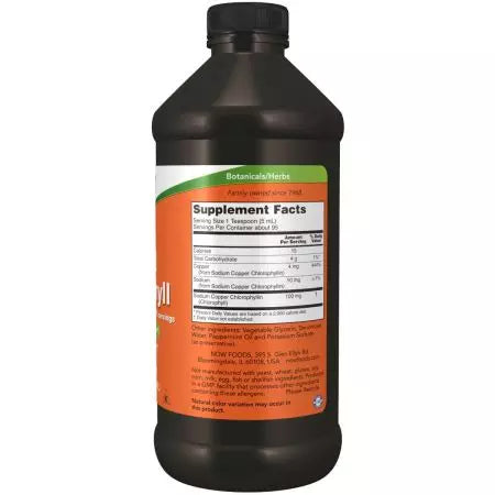 Ora alimenti liquidi clorofilla menta sapore 16oz