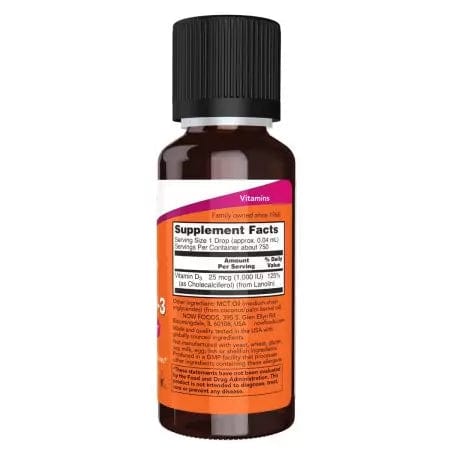 Now Foods Liquid Vitamin D3 Extra Strength 1oz