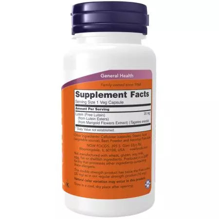 Now Foods Lutein 20 mg 90 Veg Capsules