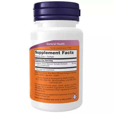 Nu Foods lycopeen 20 mg 50 softgels