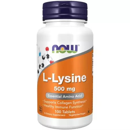 Nu fødevarer lysin 500 mg 100 tabletter