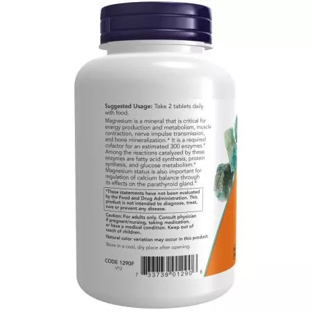 Maintenant aliments en magnésium citrate 200 mg 100 comprimés