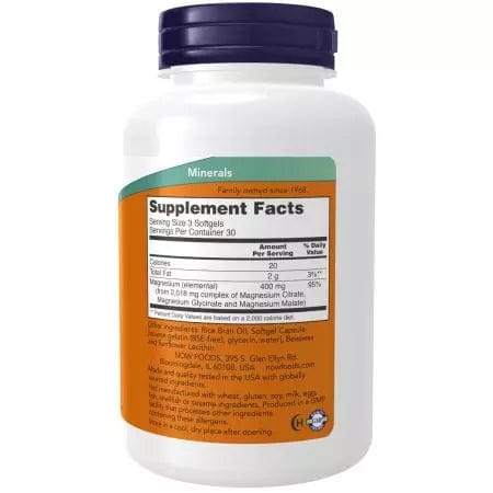 Maintenant les aliments en magnésium citrate