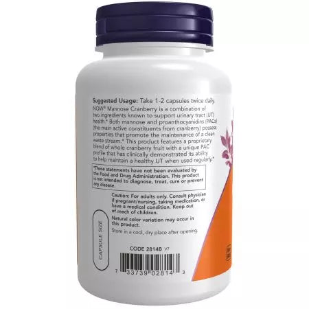 Teraz Foods Mannose Cranberry 90 Veg Capsules