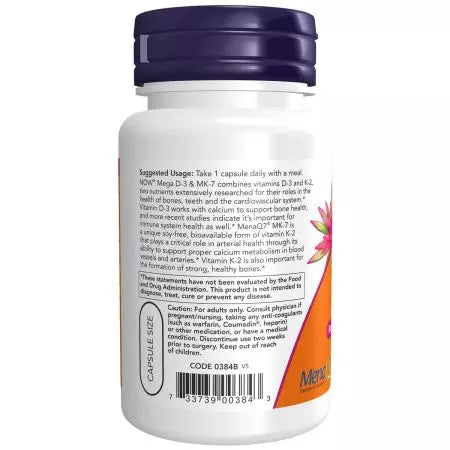 Teraz Foods Mega D3 i MK7 60 Capsule