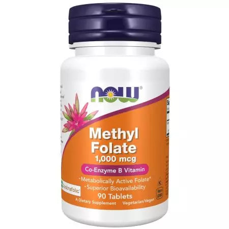 Nyní potraviny methyl folát 1 000 mcg 90