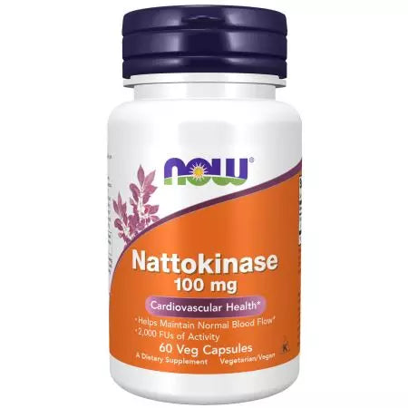 Ahora alimentos nattokinasa 100 mg 60 cápsulas de verduras