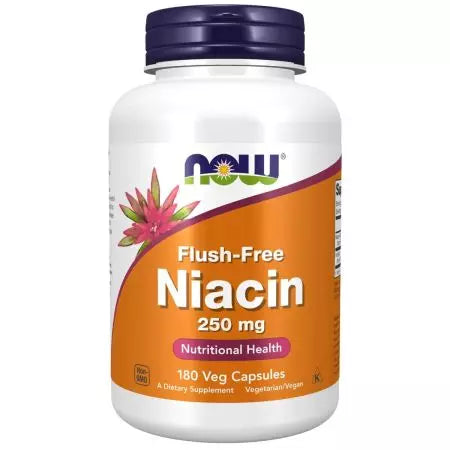 Jetzt Lebensmittel Niacin (Vitamin B3) 250 mg Flush 180 Gemüsekapseln