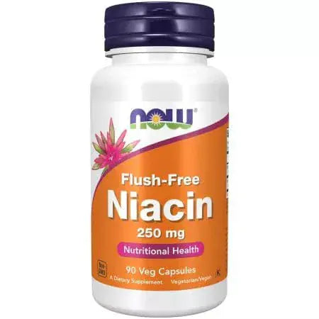 Teraz żywność niacyna (witamina B3) 250 mg spłukiwanie