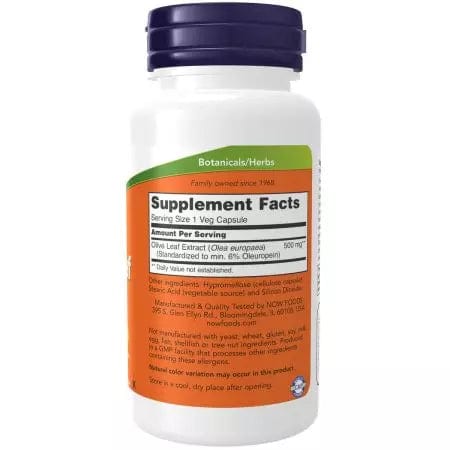 Now Foods Olive Leaf Extract 500 mg 60 Veg Capsules