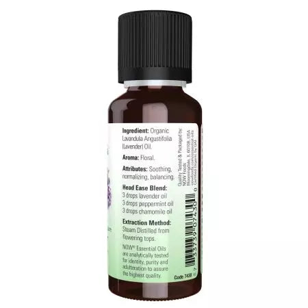 Ahora alimentos aceite de lavanda orgánico 1 oz (30 ml)