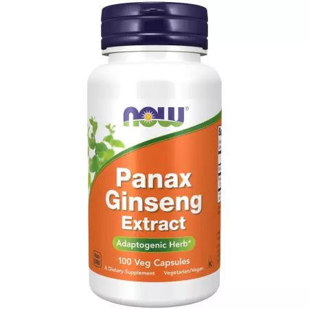 Τώρα τα τρόφιμα panax ginseng 500 mg 100 veg κάψουλες