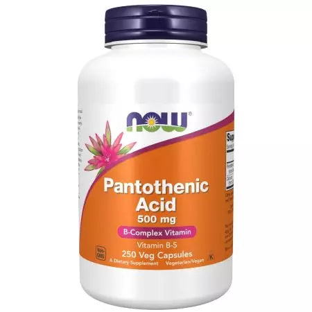 Now Foods Pantothenic Acid (Vitamin B5) 500 mg 250 Capsules