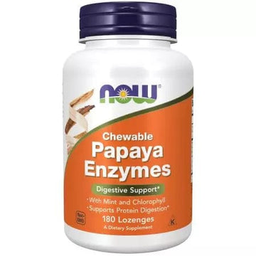 Now Foods Papaya Enzyme 180 Chewable Lozenges