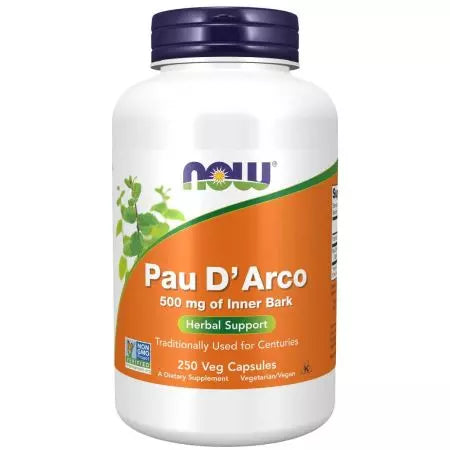 Nüüd toidud pau d'arco 500 mg 250 köögiviljakapslid