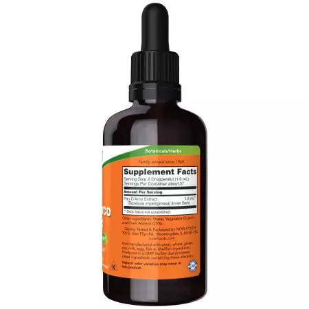 Τώρα τα τρόφιμα Pau d'Arco Extract Liquid 2oz