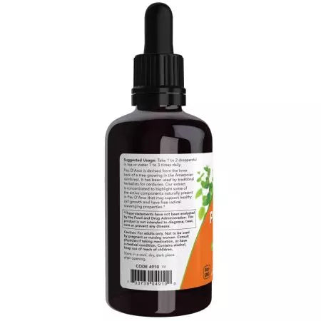 Τώρα τα τρόφιμα Pau d'Arco Extract Liquid 2oz