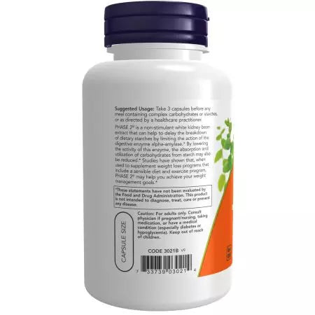 Now Foods Phase 2 500 mg 120 Veg Capsules