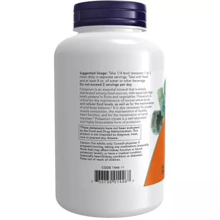 Now Foods POTASSIUM CITRATE POWDER 12 OZ